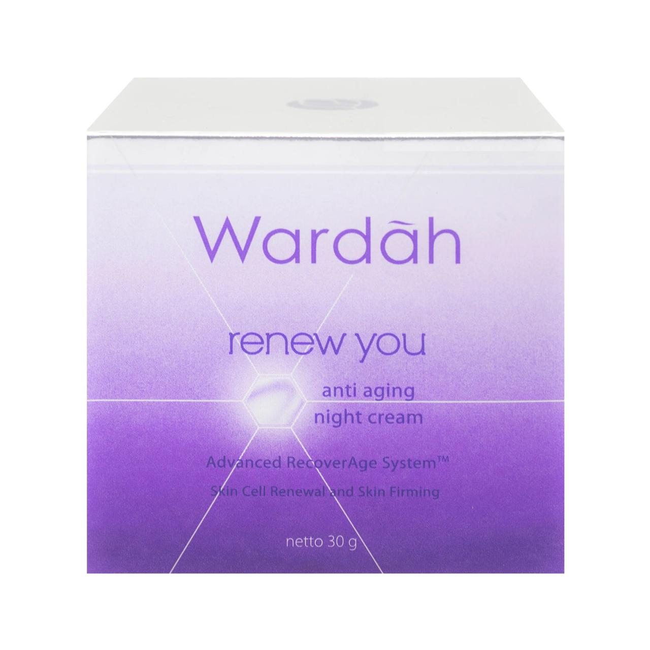 Cek Ingredients Wardah Renew You Anti Aging Night Cream Formula Baru