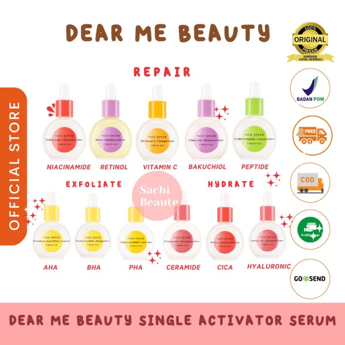 Cek Ingredients Dear Me Beauty Face Serum 10% Vit C + Orange Extracts terbaru