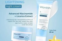 Penjelasan Ingredients Wardah Lightening Night Cream Versi baru terbaru