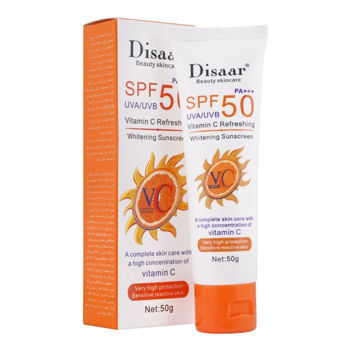disaar sunscreen sunblock spf sensitive cream moistening 80ml dry skin
