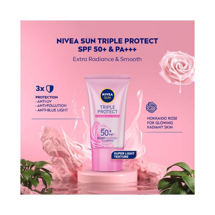 Cek Ingredients NIVEA Sunscreen Triple Protect Hokkaido Rose SPF 50+ PA+++ terbaru