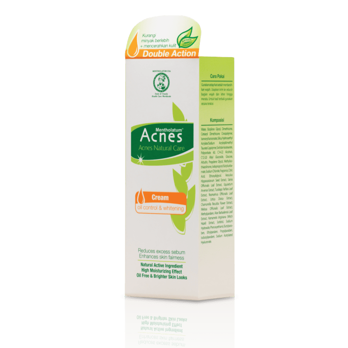 Cek Ingredients Acnes Natural Care Oil Control & Whitening Cream terbaru