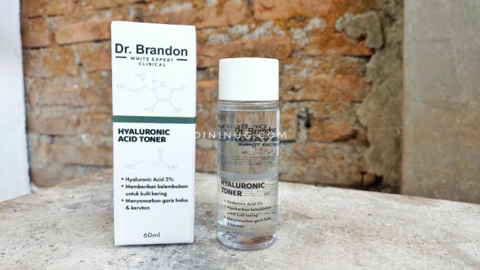 Cek Ingredients Dr. Brandon Hyaluronic Serum terbaru