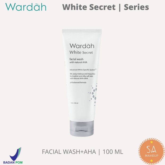Review Ingredients Wardah White Secret Facial Wash terbaru