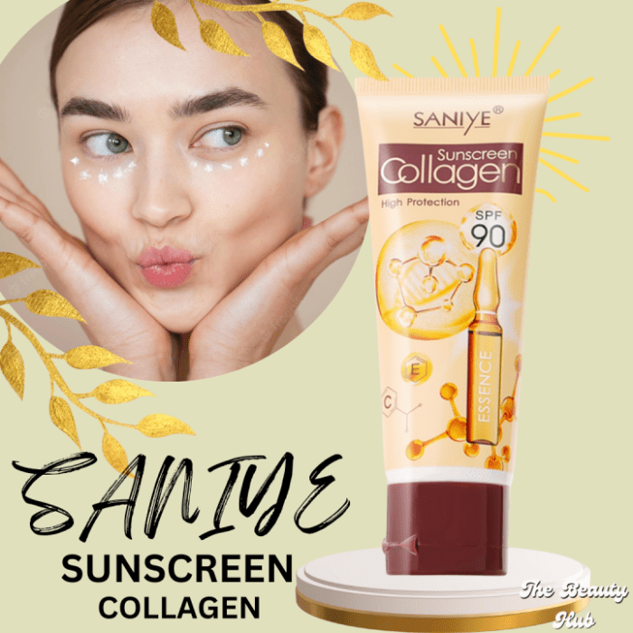 Cek Ingredients Saniye Sunscreen Collagen Whitening Moisturizing High Protection SPF 90+ PA+++