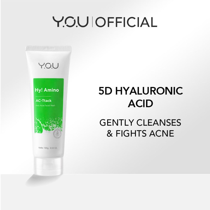 Cek Ingredients YOU Hy! Amino AC-Ttack Anti-Acne Facial Wash