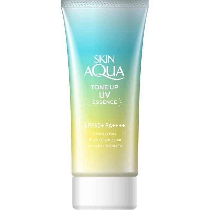 [Update] Cek Ingredients Skin Aqua Tone Up Essence Mint Green SPF 50+ PA++++ terbaru