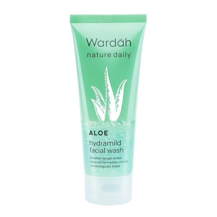 Cek Ingredients Wardah Hydramild Aloevera Face Wash terbaru