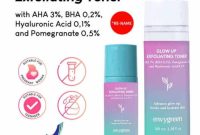 Cek Ingredients Envygreen Glow Up Exfolliating Toner terbaru