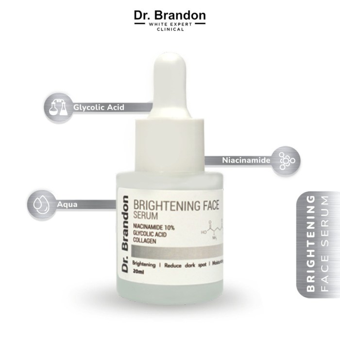 Cek Ingredients Dr. Brandon Brightening Serum Niacinamide 5% Skin Barrier Defender