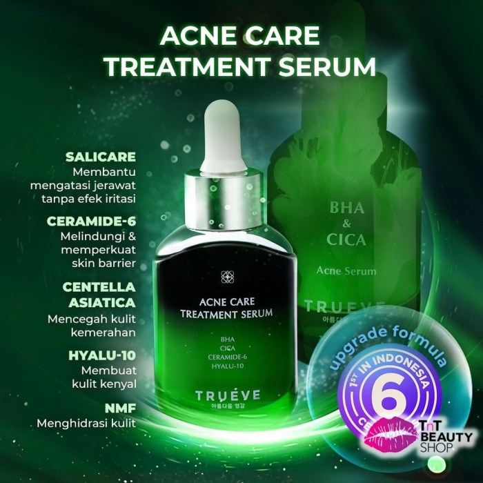 [Update] Ingredients Trueve BHA & Cica Acne Serum terbaru