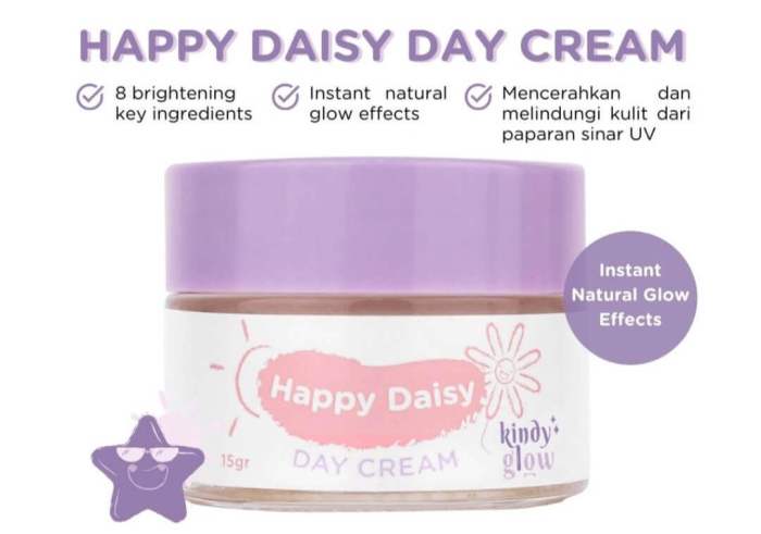 Cek Ingredients Kindy Glow Sleepy Daisy Night Cream terbaru