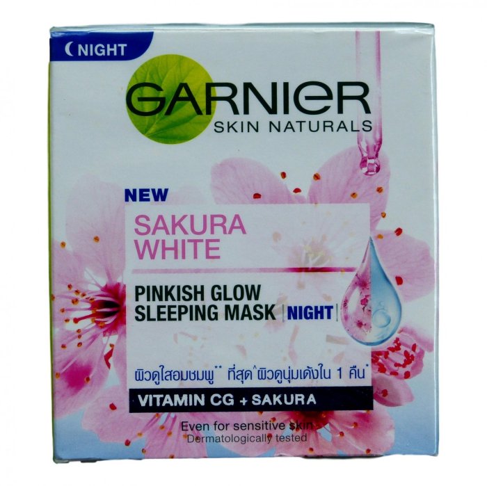 Cek Ingredients Garnier Sakura White Pinkish Glow Sleeping Mask