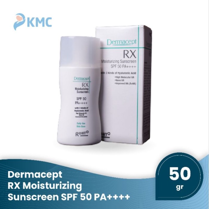 Cek Ingredients Dermacept RX Moisturizing Sunscreen SPF 30 PA+++