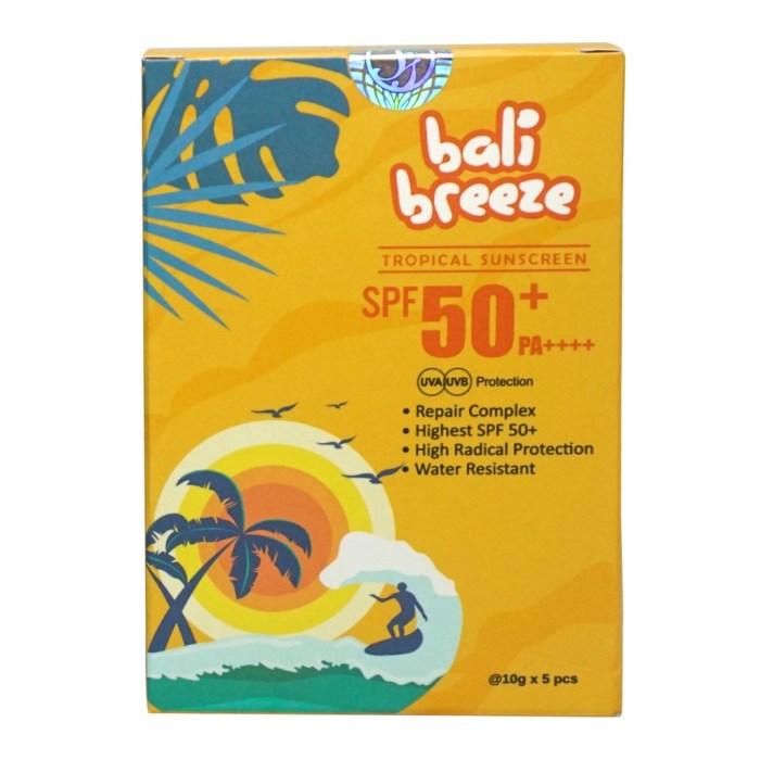 Cek Ingredients Bali Breeze Tropical Sunscreen SPF 65 PA++++