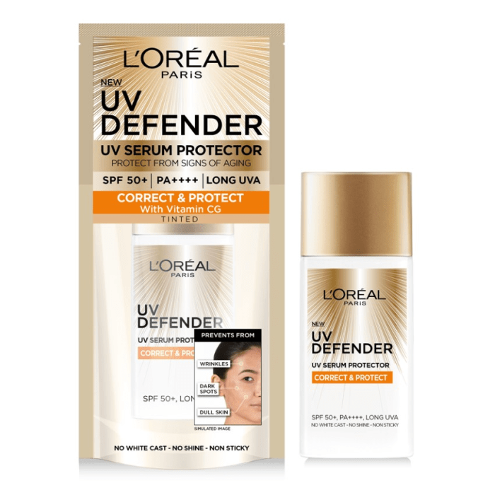Cek Ingredients L'Oreal UV Defender Correct and Protect