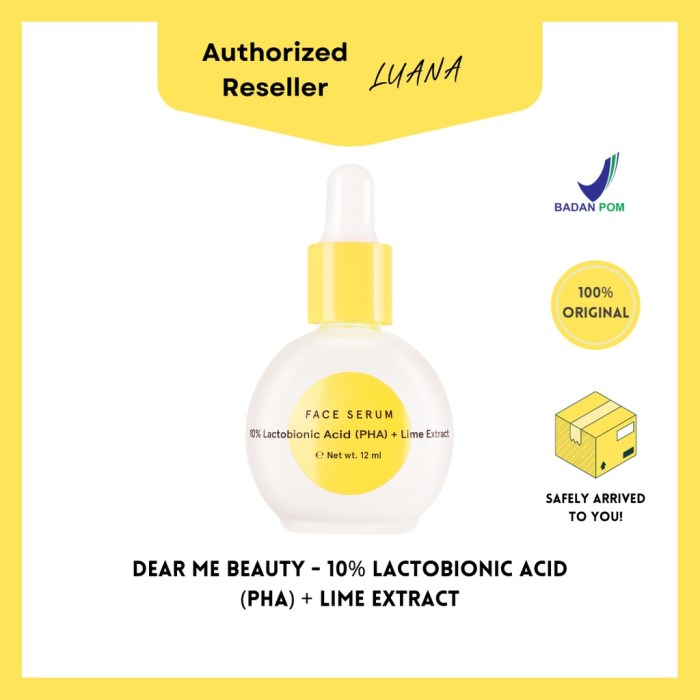 Cek Ingredients Dear Me Beauty Lactobionic Acid 10% + Lime Extracts terbaru