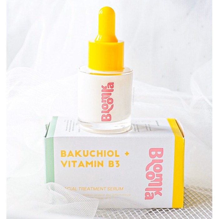 Cek Ingredients Bloomka Bakuchiol+Vitamin B3 Facial Treatment Serum terbaru