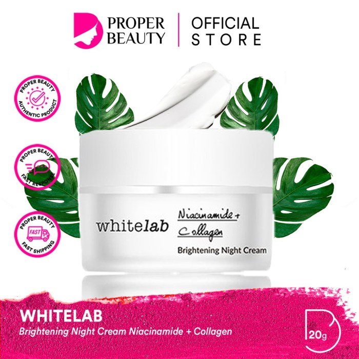 Cek Ingredients Whitelab Brightening Night Cream terbaru