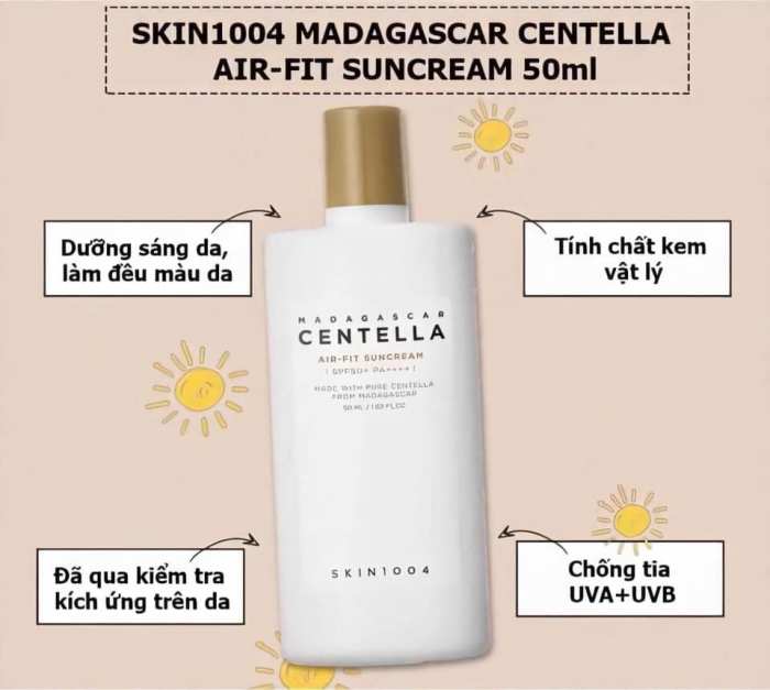 Cek Ingredients Skin1004 Madagascar Centella Air-Fit Suncream SPF50+ PA+++ terbaru