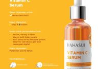 hanasui serum collagen vitamin whitening acne wajah memakai tokopedia bpom perawatan kecantikan