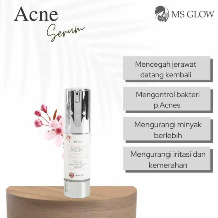 Cek Ingredients Ms Glow Acne Serum terbaru