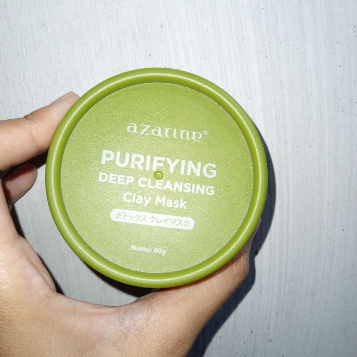 Cek Ingredients Azarine Deep Cleansing & Pore Refining Clay Mask