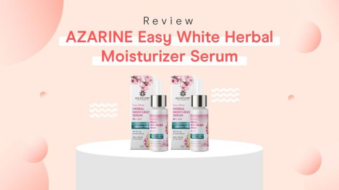 Mengulas Ingredients Azarine Easy White Serum