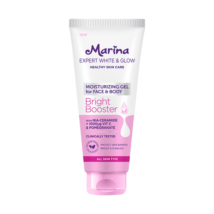 Cek Ingredients Marina Expert White & Glow Gel Facial Foam  Acne Clear+