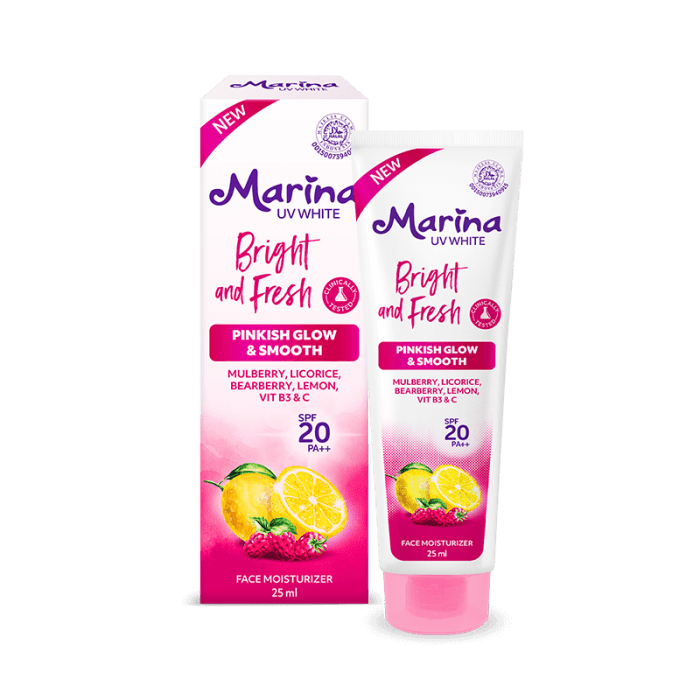Cek Ingredients Marina Bright & Fresh Moisturizer SPF 20 PA++ terbaru