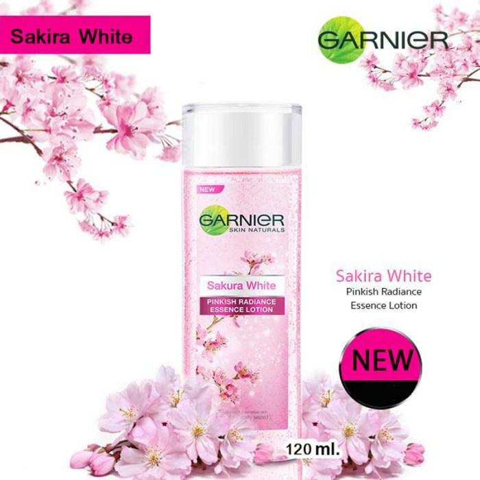 [Mengulas] Ingredients Garnier Sakura White Pinkish Radiance Essence Lotion
