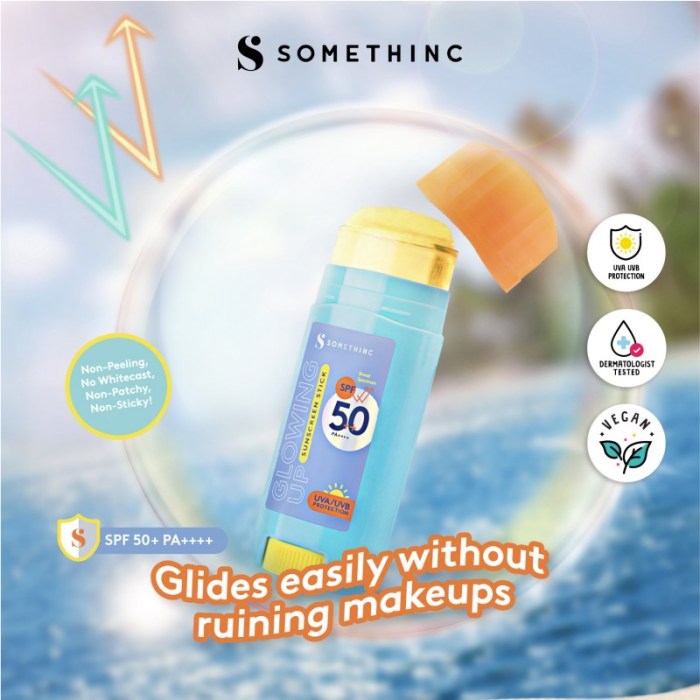 Cek Ingredients Somethinc Sunscreen Stick SPF 50 PA++++