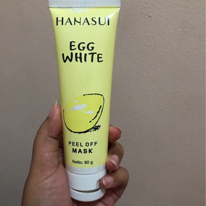 Cek Ingredients Hanasui Egg White Peel Off Mask