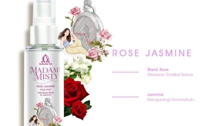 Cek Ingredients Madam Gie Rose Jasmine Face Mist
