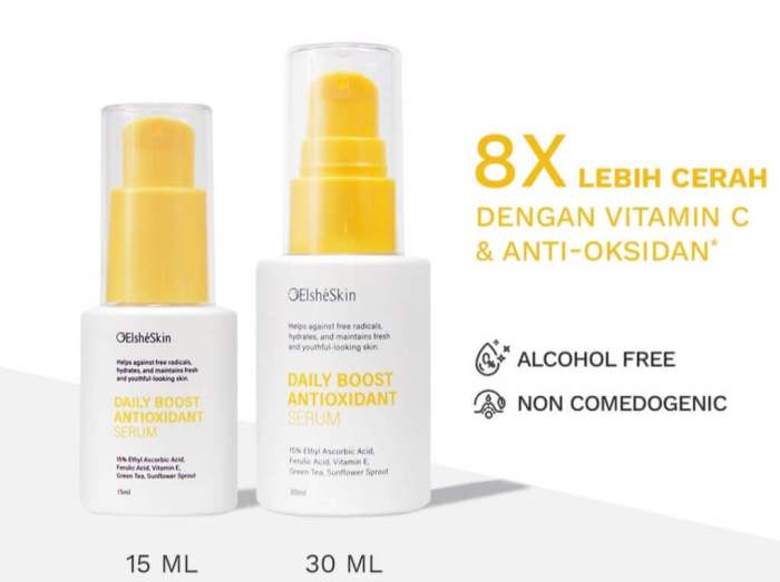 Cek Ingredients ElsheSkin Radiant Skin Serum terbaru