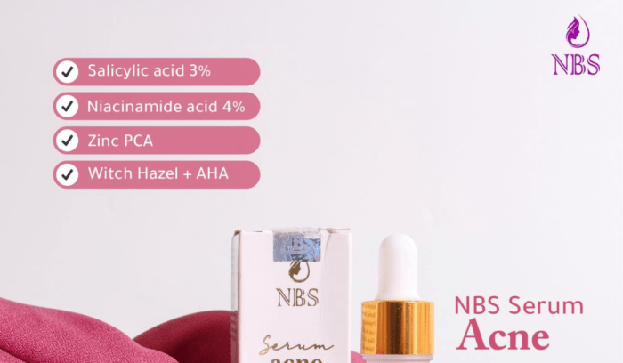 Cek Ingredients NBS Skincare Anti Acne Serum terbaru