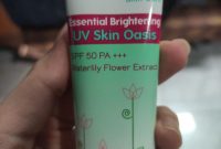 Cek Ingredients Khalisa Essential Brightening UV Skin Oasis SPF 50 dan PA+++