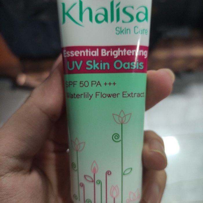 Cek Ingredients Khalisa Essential Brightening UV Skin Oasis SPF 50 dan PA+++