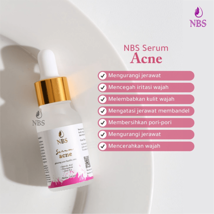 Cek Ingredients NBS Skincare Anti Acne Serum terbaru
