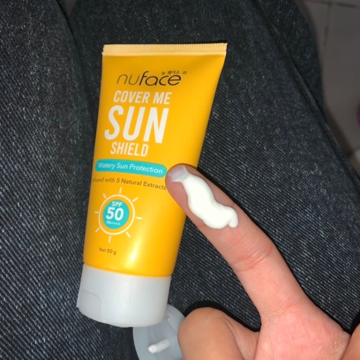 Cek Ingredients Nuface Cover Me Sun Shield SPF 50 PA++++
