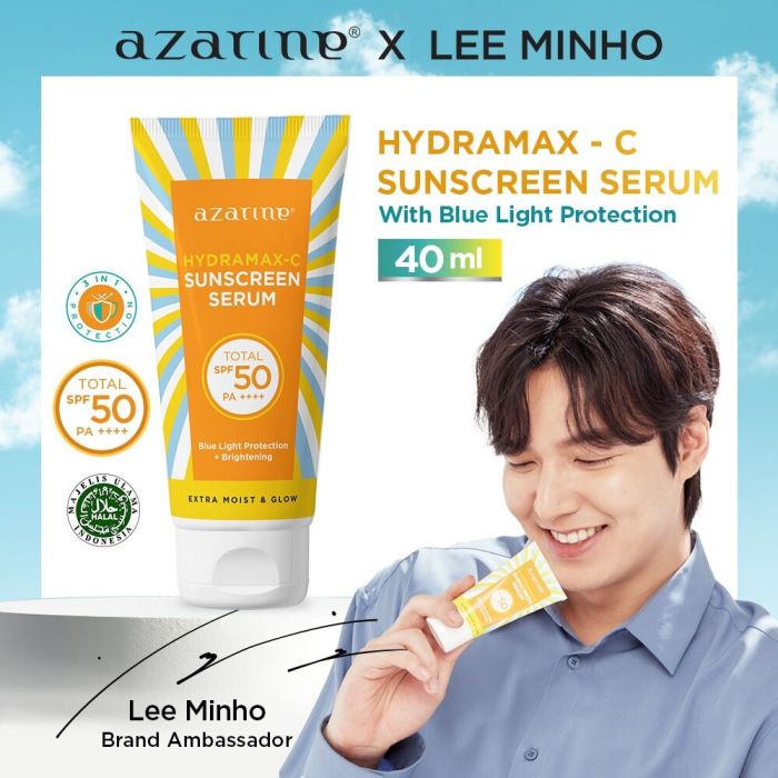Cek Ingredients Azarine Hydramax C Sunscreen Serum SPF 50 PA++++