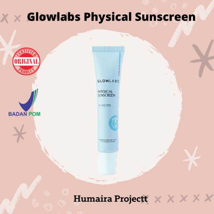 Cek Ingredients Glowlabs Physical Sunscreen SPF 50 PA+++