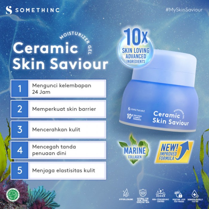 [Update] Cek Ingredients Something Ceramic Skin Saviour Moisturizer Gel terbaru