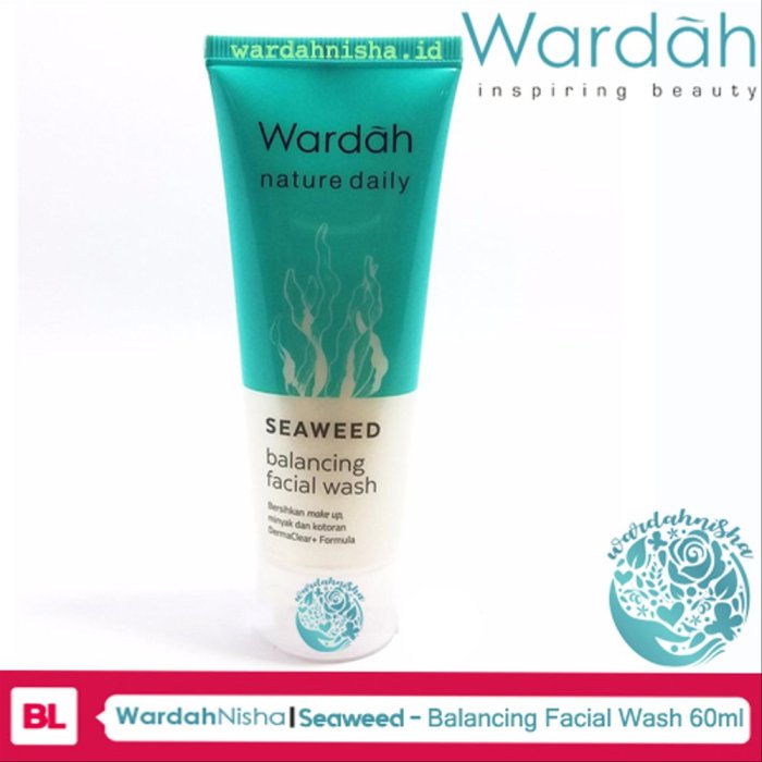 Cek Ingredients Wardah Nature Daily Seaweed Balancing Facial Wash