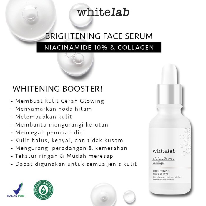 Cek Ingredients Whitelab Brightening Booster Serum terbaru