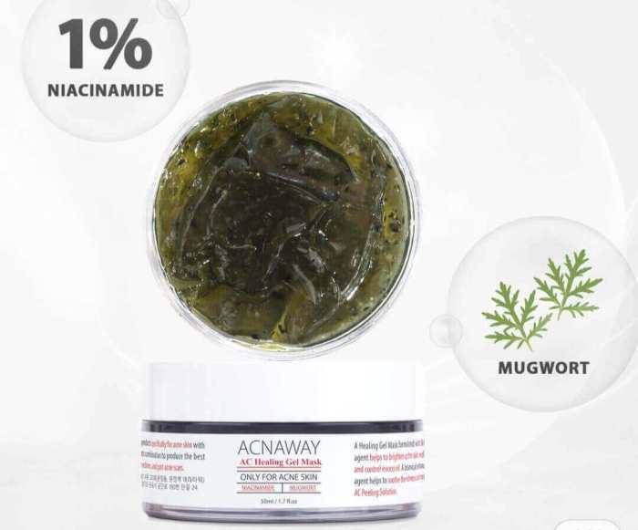 Cek Ingredients Acnaway Niacinamide + Mugwort Gel Mask