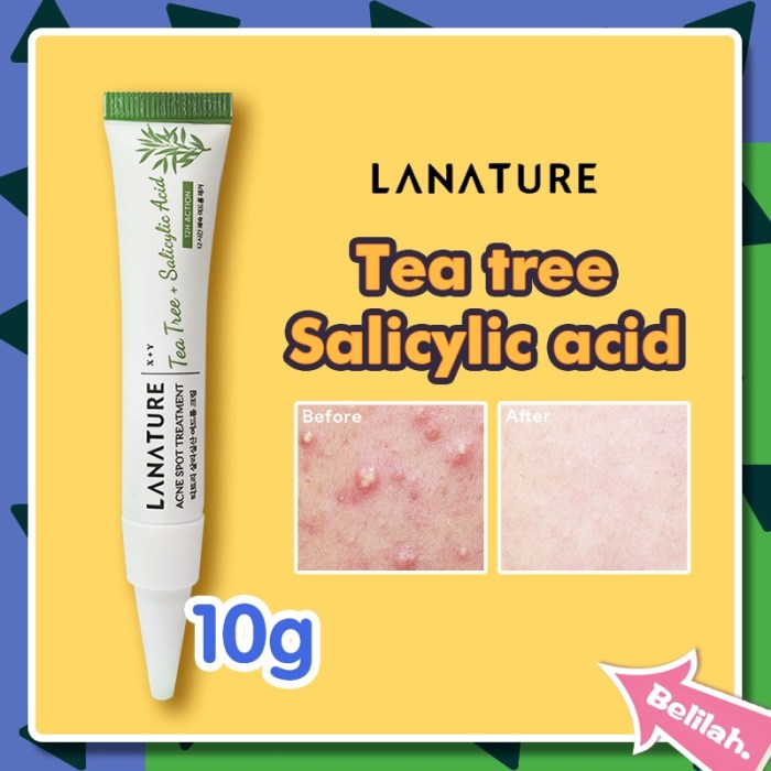 Cek Ingredients Lanature Acne Spot Treatment Tea Tree + Salicylic Acid terbaru