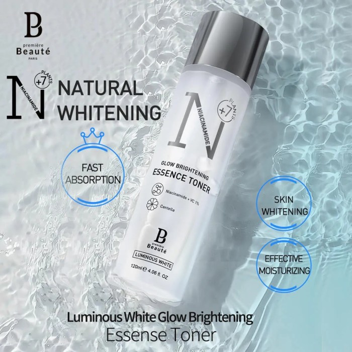 Cek Ingredients Premiere Beaute Luminous White Series Glow Brightening Essence Toner terbaru