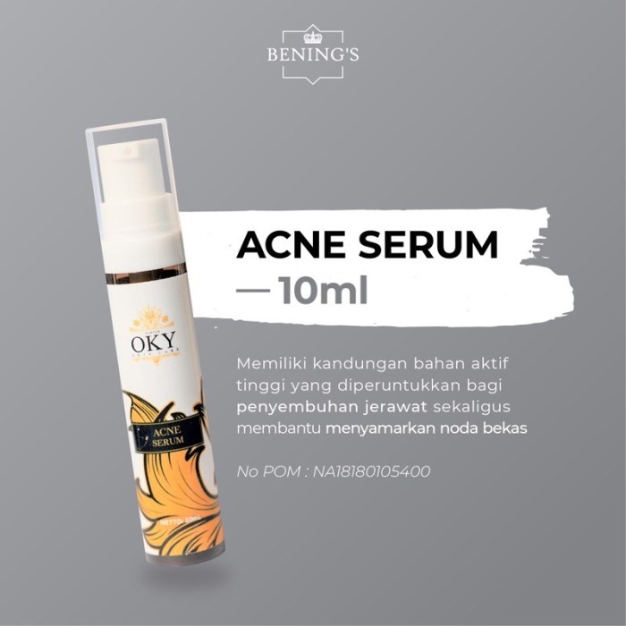 Cek Ingredients Bening's Skincare Acne Serum