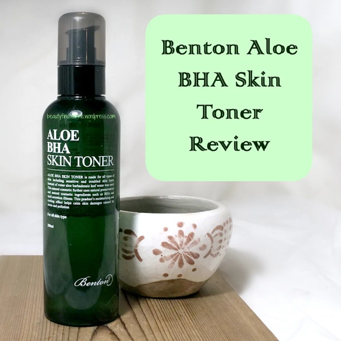 Cek Ingredients Benton Aloe BHA Toner